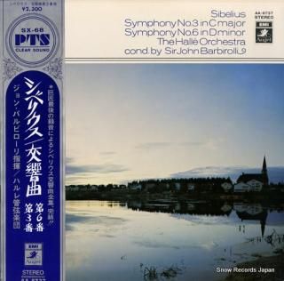 BARBIROLLI, SIR JOHN sibelius; symphony no.3 in c major / no.6 in d minor AA-8737
