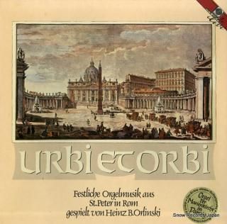 ORLINSKI, HEINZ B. urbi et orbi M1065