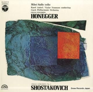 SADLO, MILOS honegger; cello concerto / shostakovich; cello concerto no.1 OS-2507-S