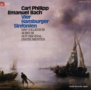 COLLEGIUM AUREUM bach: vier hamburger sinfonien ULX-3042-H