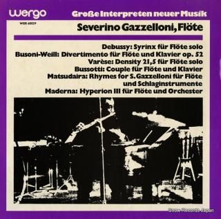 GAZZELLONI, SEVERINO flote WER60029