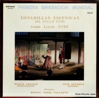 TALLANTE, MIGUEL ANGEL tonadillas escenicas del siglo xviii 02-A-XLIII
