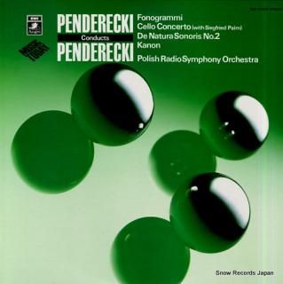 PENDERECKI, KRZYSZTOF penderecki conducts penderecki EAC-80236