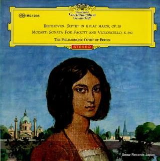 PHILHARMONIC OCTET OF BERLIN, THE beethoven; septet in e-flat major, op.20 MG-1235