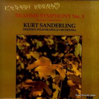 SANDERLING, KURT brahms; symphony no.3 GL25216