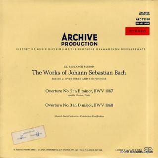 RICHTER, KARL bach; overture no.2 & no.3 ARC73180
