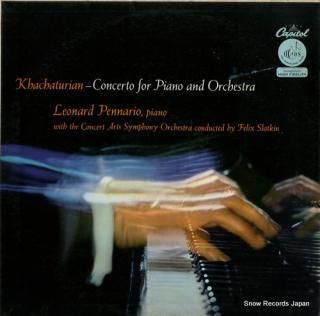 PENNARIO, LEONARD khachaturian; concerto for piano and orchestra P8349