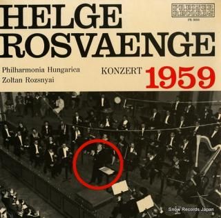ROSVAENGE, HELGE helge rosvaenge konzert 1959 PR3058
