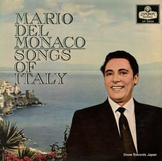 DEL MONACO, MARIO songs of italy LY5024
