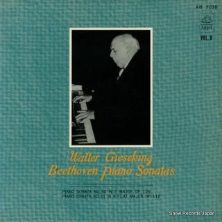 GIESEKING, WALTER beethoven; piano sonatas AB7038