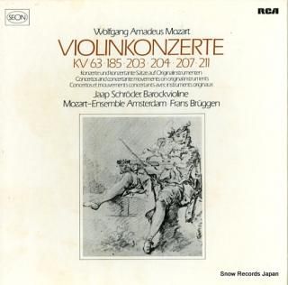 BRUGGEN, FRANS mozart; violinkonzerte RL30427