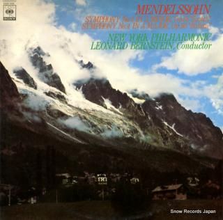 BERNSTEIN, LEONARD mendelssohn; symphony no.3/no.4 23AC509