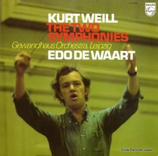 WAART, EDO DE weill; the two symphonies X-7930