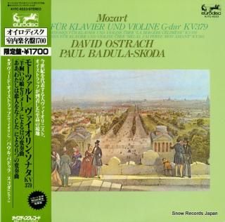 OISTRACH, DAVID / PAUL BADULA-SKODA mozart; sonate klavier und violine g-dur kv379 K17C-9323