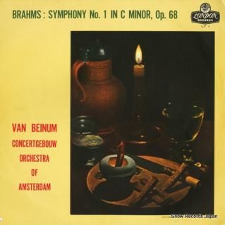BEINUM, EDUARD VAN brahms; symphony no.1 in c minor op.68 LY1