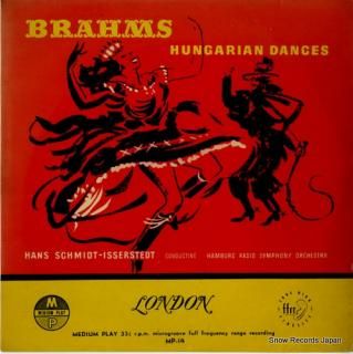 SCHMIDT-ISSERSTEDT, HANS brahms; hungarian dances MP-14