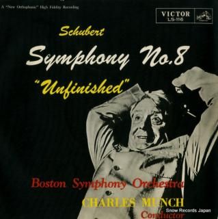 MUNCH, CHARLES schubert; symphony no.8 LS-116