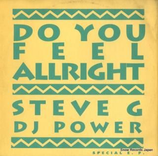 STEVE G DJ POWER do you feel allright PANPOT012