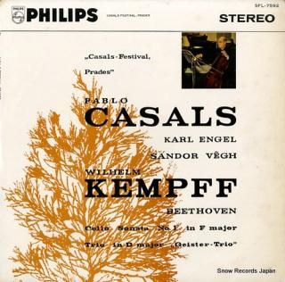 CASALS, PABLO beethoven; cello sonata no.1 SFL-7592