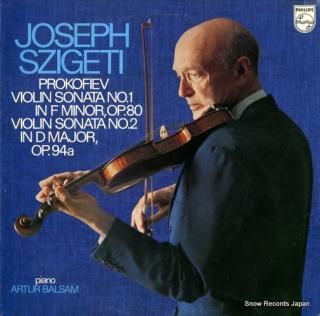 SZIGETI, JOSEPH prokofiev; violin sonata no.1/no.2 13PC-94