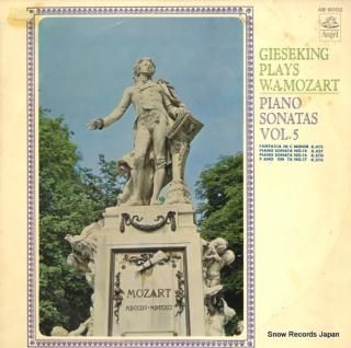 GIESEKING, WALTER mozart; piano sonatas vol.5 AB.8002