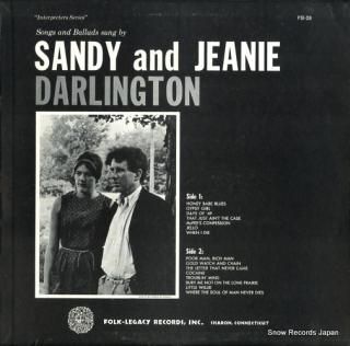 DARLINGTON, SANDY AND JEANIE songs and ballads sung FSI-28