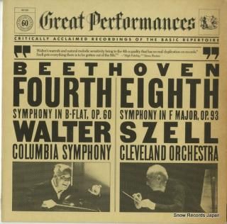 WALTER, BRUNO / GEORGE SZELL beethoven; symphony no.4/no.8 60160