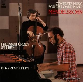 SELLHEIM, FRIEDRICH-JURGEN mendelssohn; complete music for cello and piano 25AC191