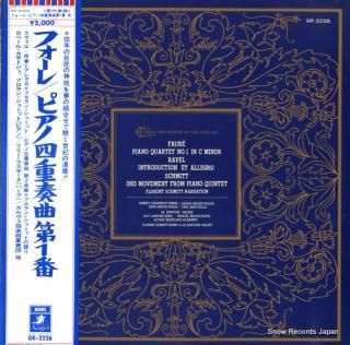 CASADESUS, ROBERT faure; piano quartet no.1 in c minor GR-2226