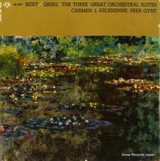 COURAUD, MARCEL bizet/grieg; the three great orchestral suites VOX-8508