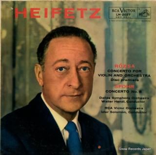 HEIFETZ, JASCHA rozsa; concerto for violin and orchestra LM-2027