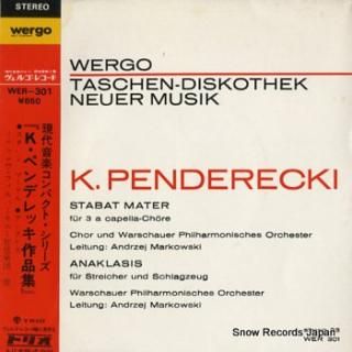 MARKOWSKI, ANDRZEJ krzysztof penderecki; stabat mater WER-301