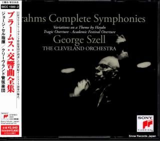 SZELL, GEORGE brahms; complete symphonies SICC1560