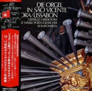 MERSIOVSKY, GERTRUD die orgel in sao vicente de fora / lissabon ULX-3195-H