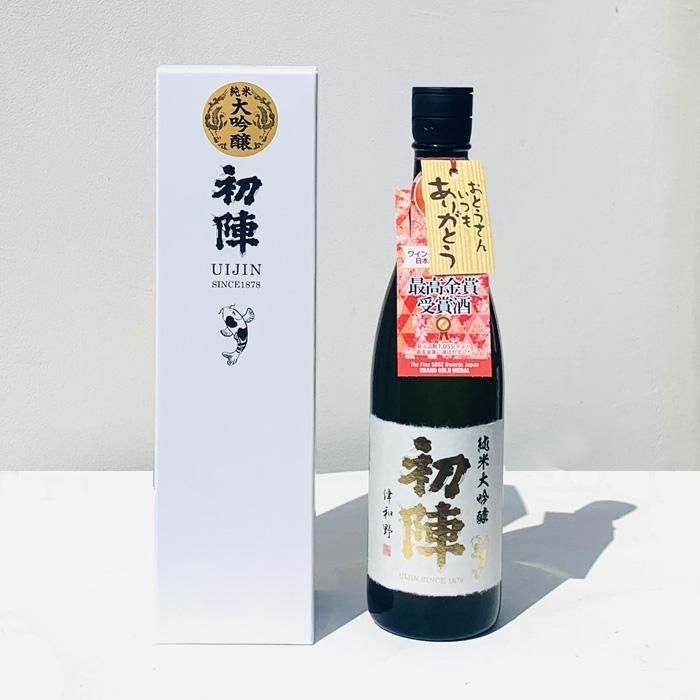 初陣純米大吟醸720ml父の日白箱入り