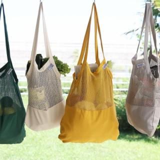 DULTON��Cotton half mesh bag��S/����ȥ� ���åȥ�ϡ��ե�å���Хå�
