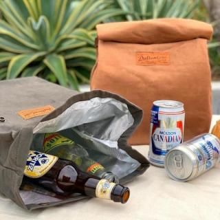 DULTON��Wax canvas lunch bag/����ȥ� ��å��������Х������Хå�