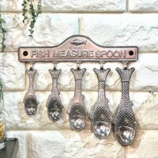 DULTON��Aluminum fish measuring spoon set/����ȥ� ����ߥ˥���ե��å���᥸�㡼��󥰥��ס��󥻥å�