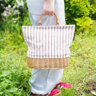 DULTON��Market tote basket w/����ȥ� �ޡ����åȥȡ��ȥХ����å�