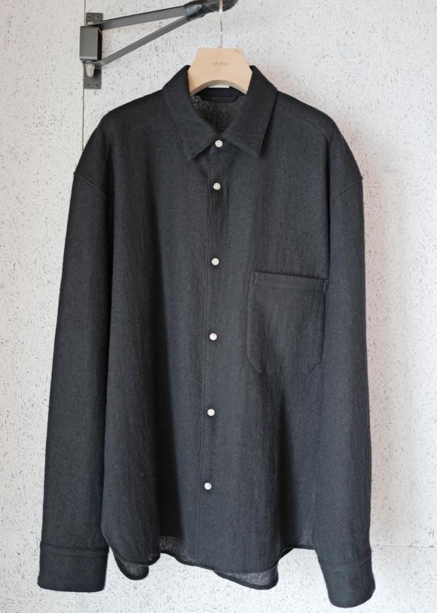 Wool amunzen shirt Black