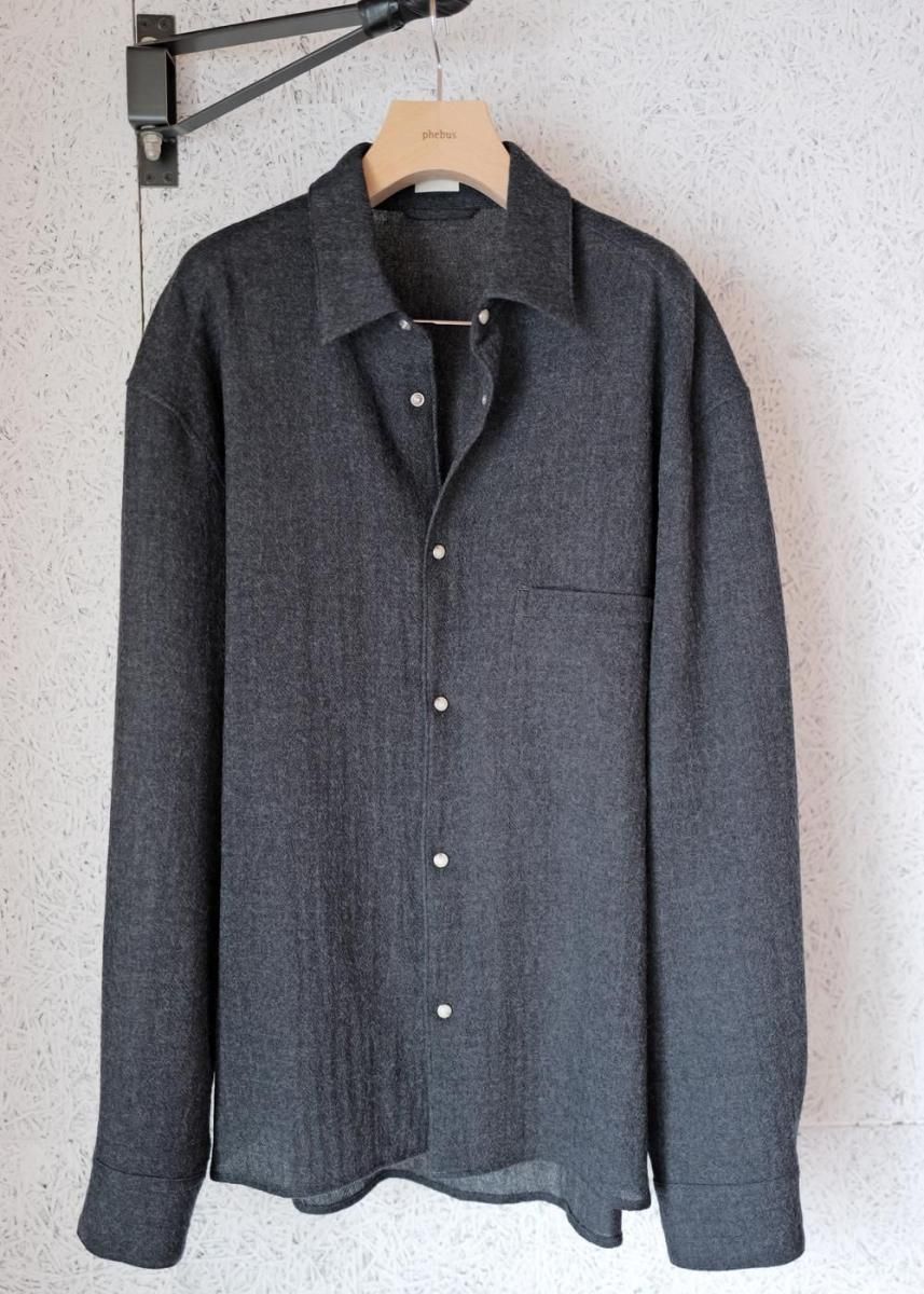 Wool amunzen shirt Charcoal
