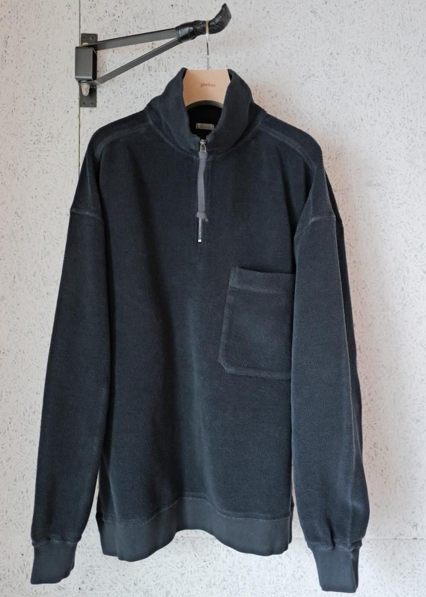 Sulfur dye fleece p/o Black