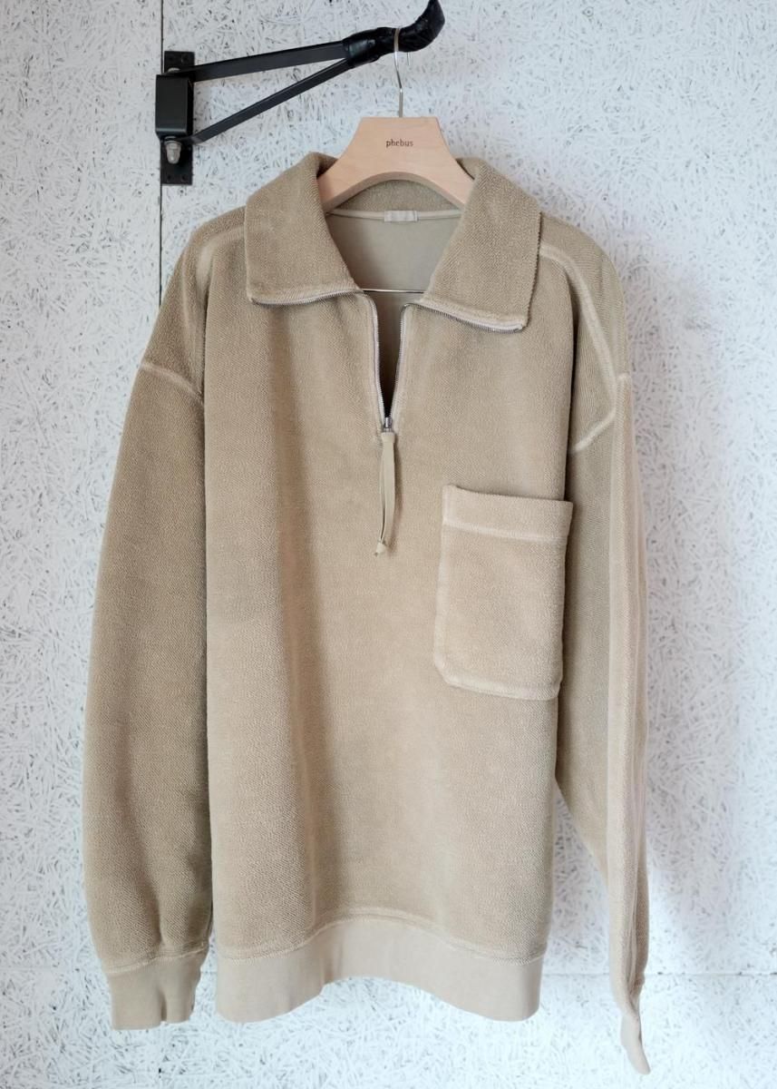 Sulfur dye fleece p/o Taupe