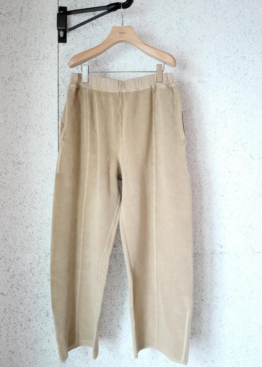Sulfur dye fleece pants Taupe