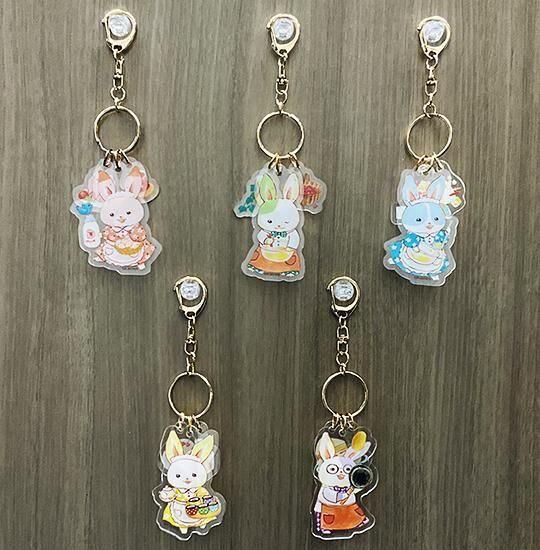 いつつごうさぎ アクリルキーホルダー - あれも・これも 岩崎書店の