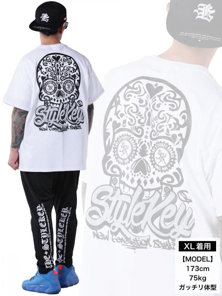 STYLEKEY スタイルキー 半袖Tシャツ SKULL PIERROT S/S TEE