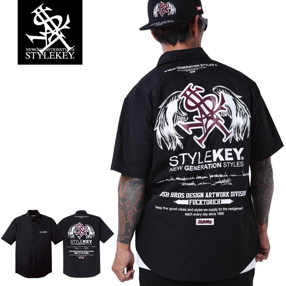 STYLEKEY スタイルキー 半袖ブロードシャツ ROYAL ANGEL S/S