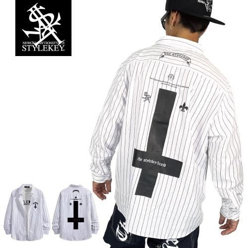 STYLEKEY 륭 Ĺµȥ饤ץ SECRET TEMPLE L/S BIG ST-SHIRT (SK25C10-BL01)
