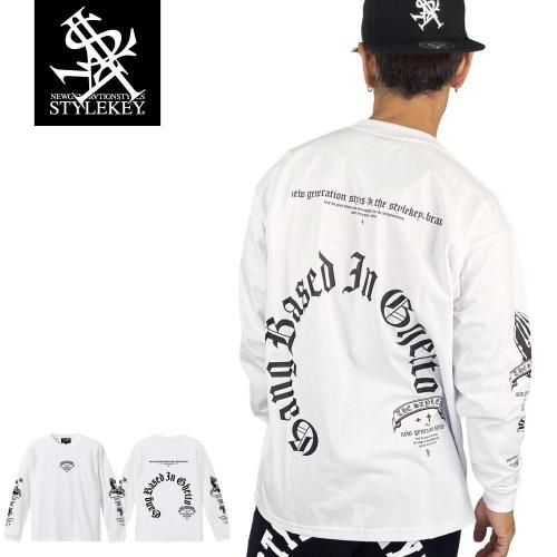 STYLEKEY(�������륭��) ĹµT����� ANTISOCIAL AREA L/S TEE(SK25C12-LS01)
