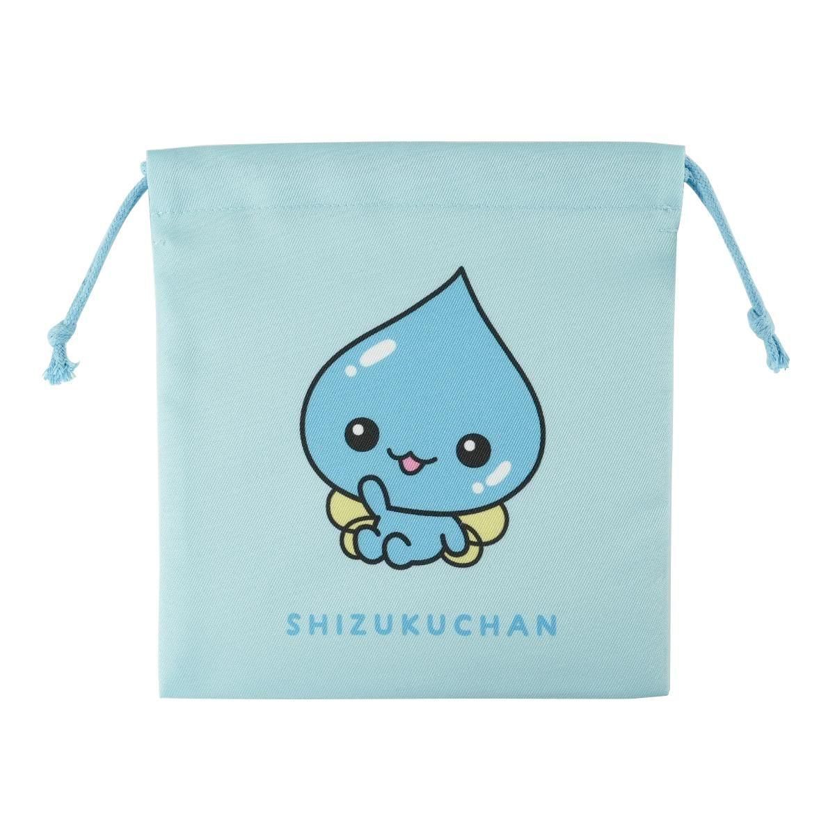 ネコポス対応】巾着（プリント） しずくちゃん - しずくちゃん